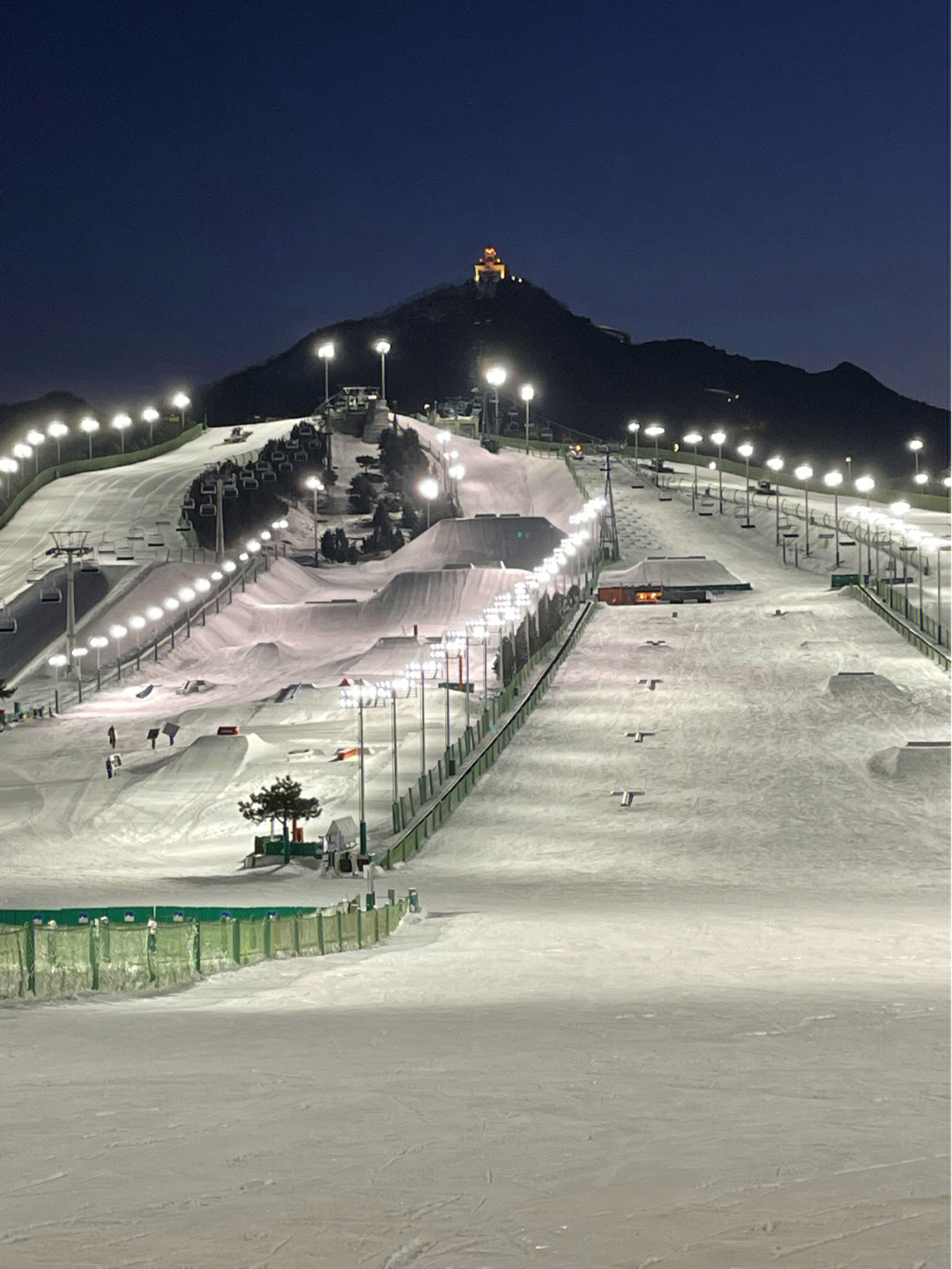 南山滑雪场高级道坡度图片