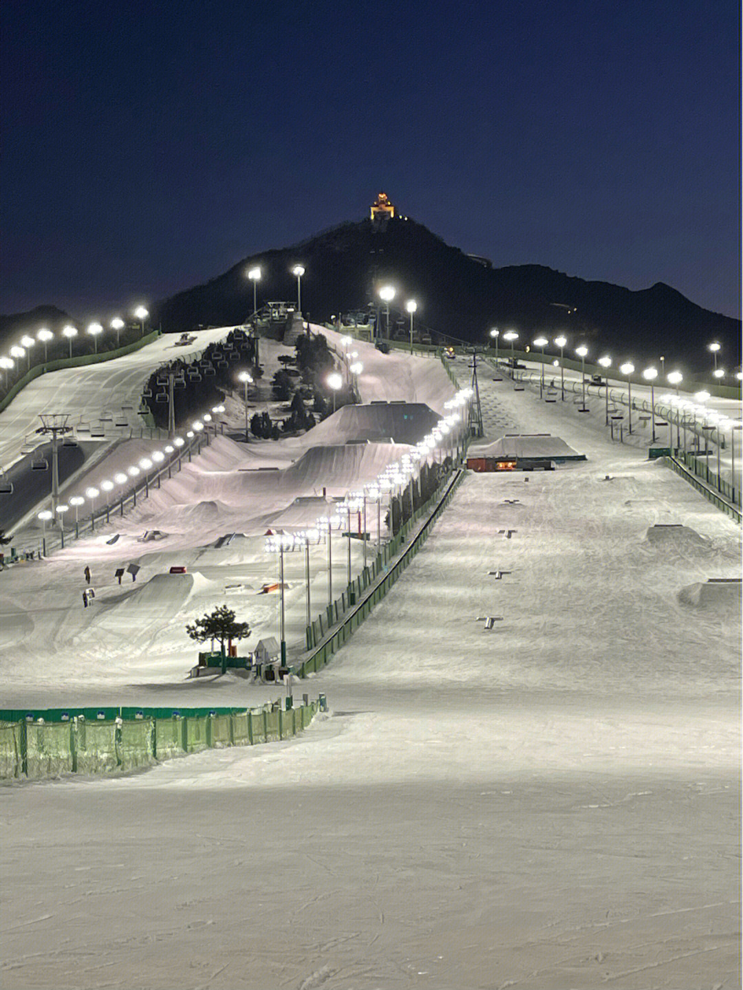 北京南山滑雪场抓拍图片