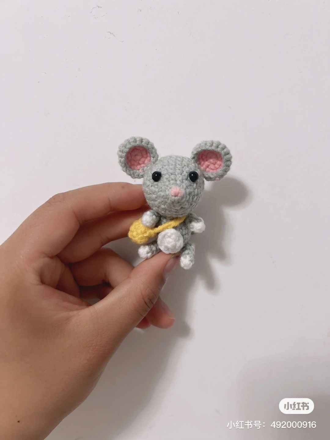 小老鼠钩织老鼠玩偶挂件附图解