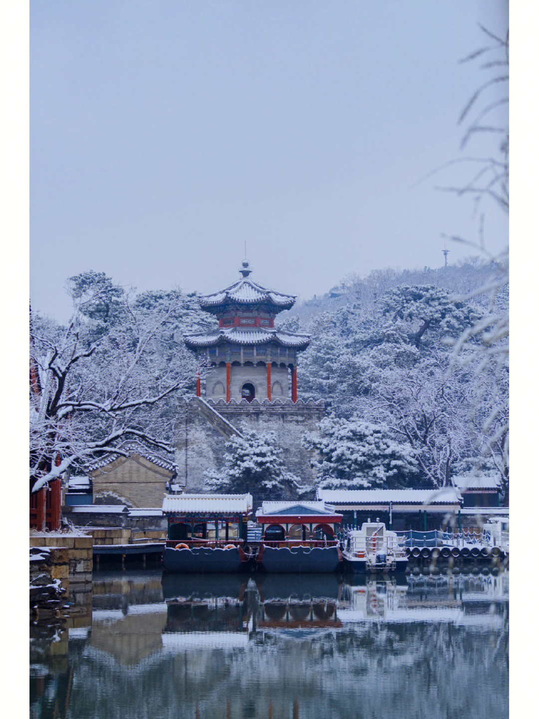 颐和园拍雪景最佳位置图片