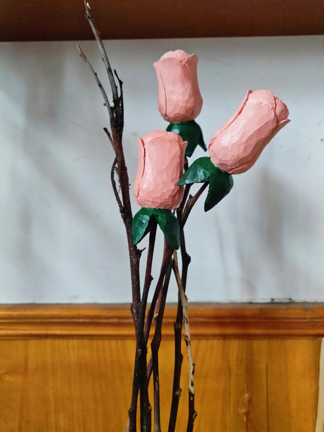 木雕一支玫瑰花图片