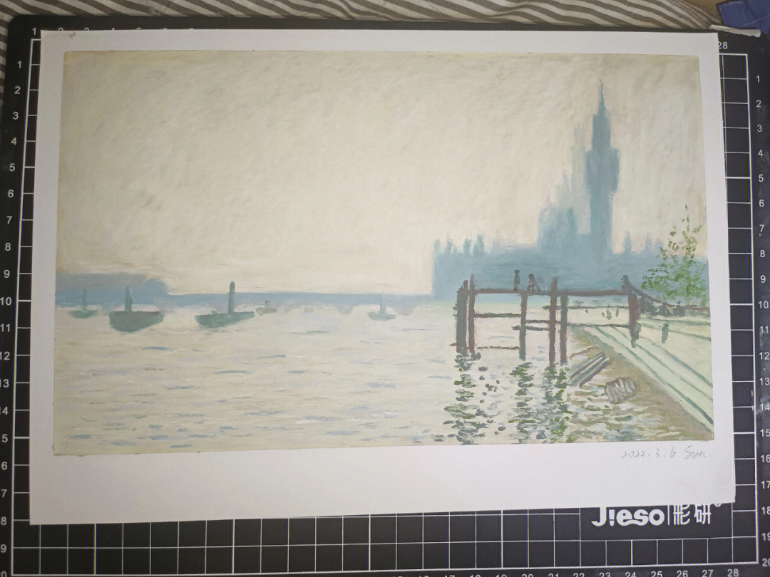 泰晤士河的画法图片