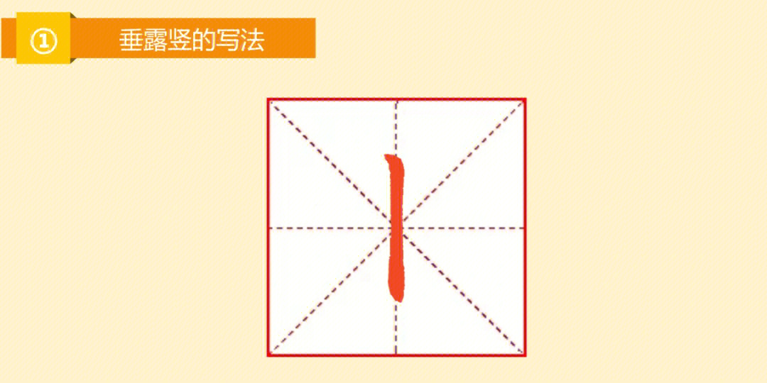 悬针竖和垂露竖的字图片