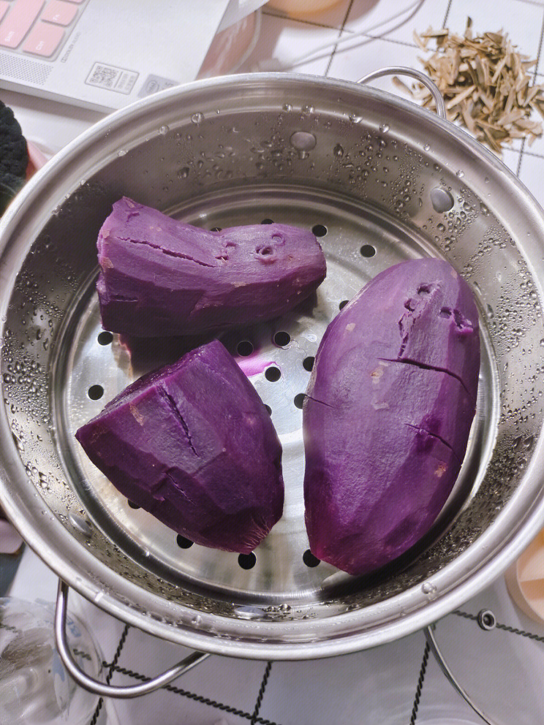 紫薯牛奶泥软糯香甜好吃到飞起