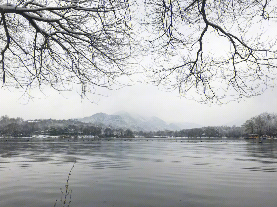 杭州西湖雪景