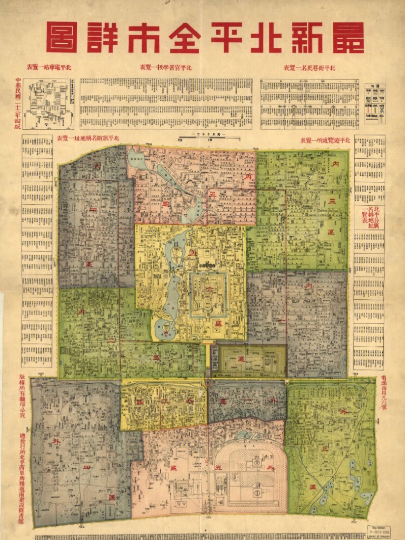民国北平行政区划图片
