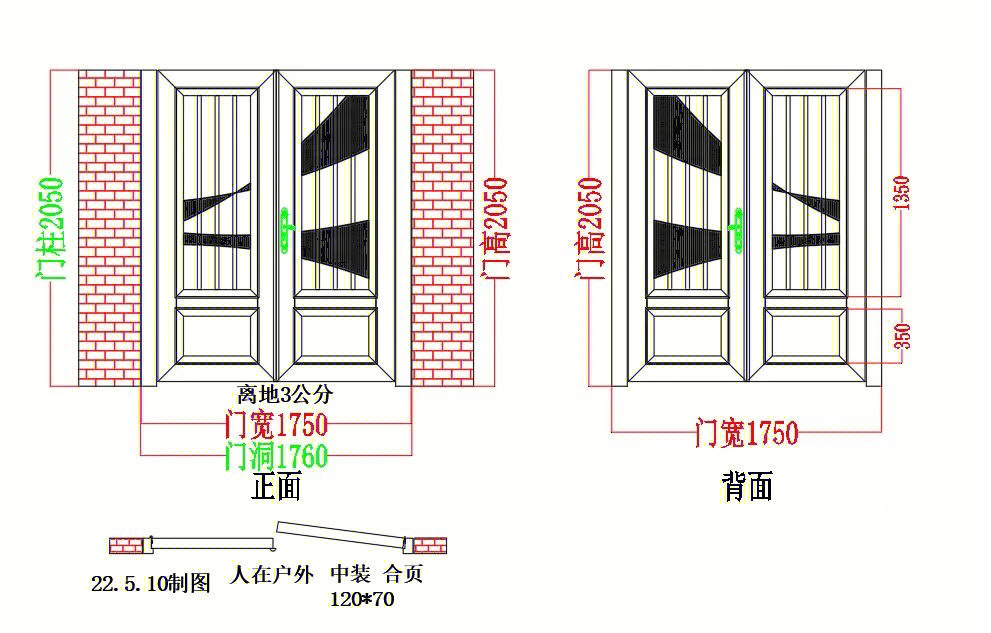 铸铝门结构图解图片