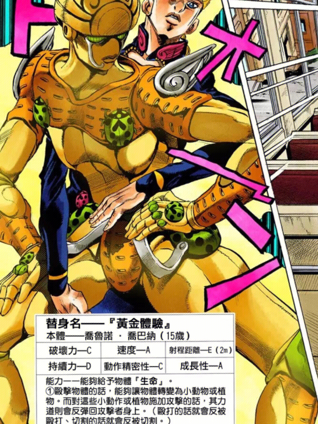 jojo的奇妙冒险黄金之风替身vol1