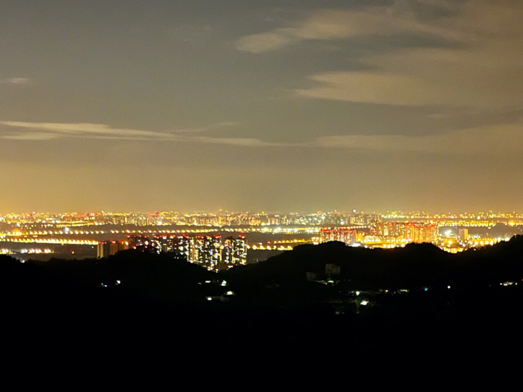 成都龙泉山夜景线路图片