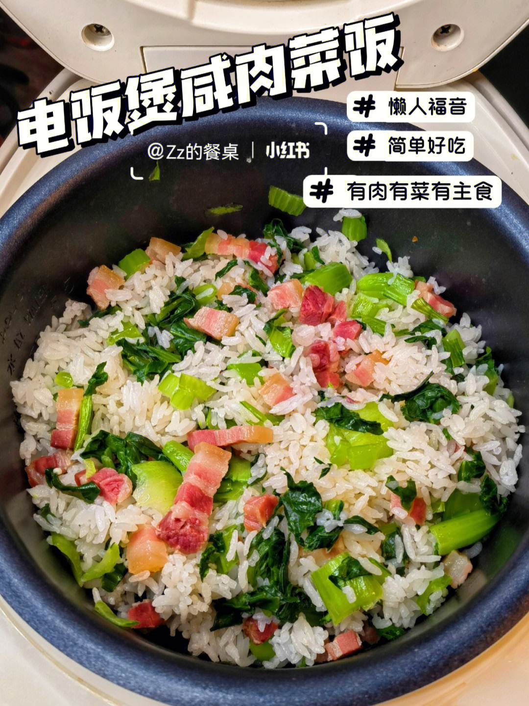 电饭煲咸肉菜饭图片