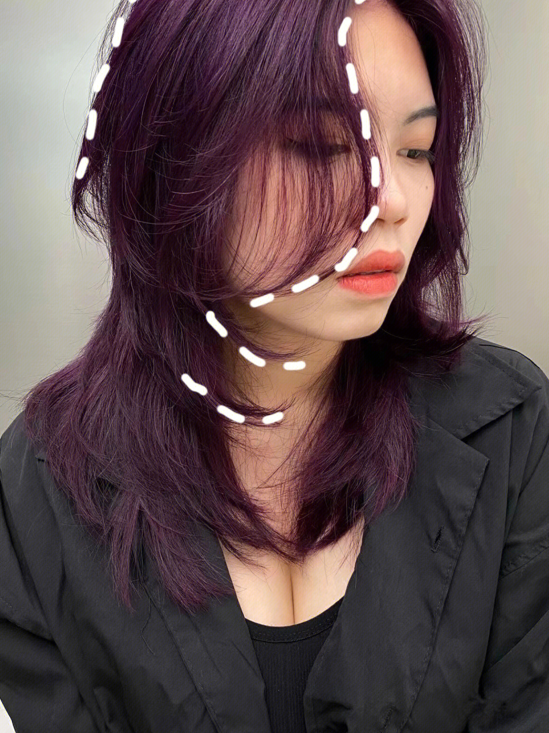星空紫头发 雾霾图片
