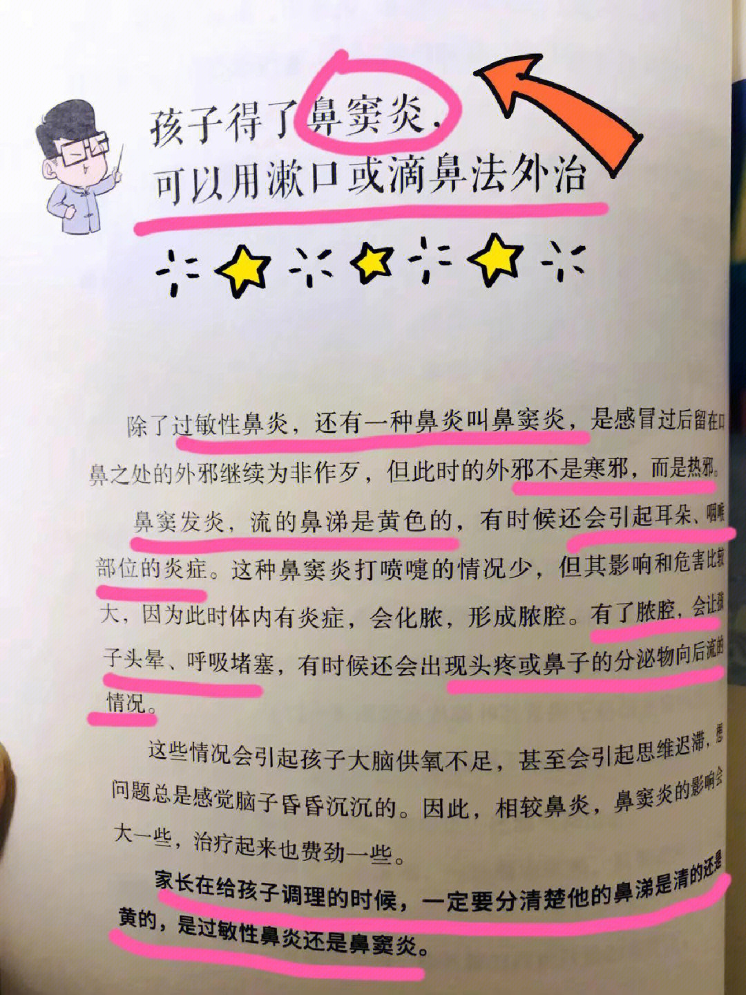 儿童鼻窦炎怎么治疗图片