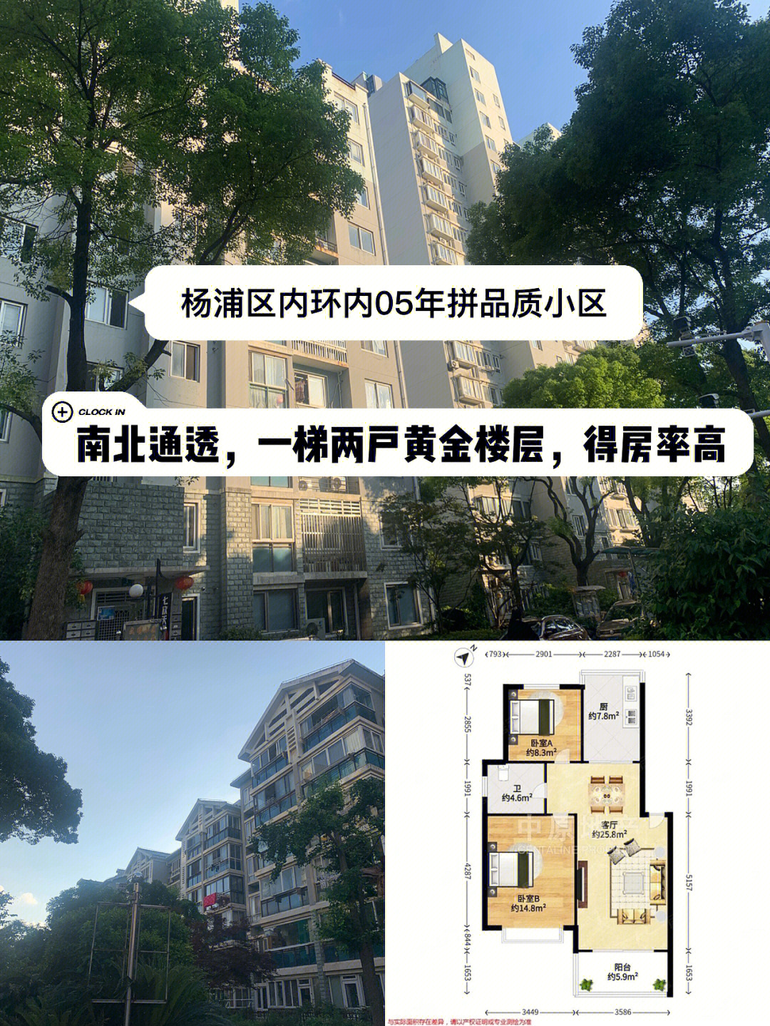 74小区建造于2005年,为主,杨浦区内环内江浦路板块,小区以总高6楼的小