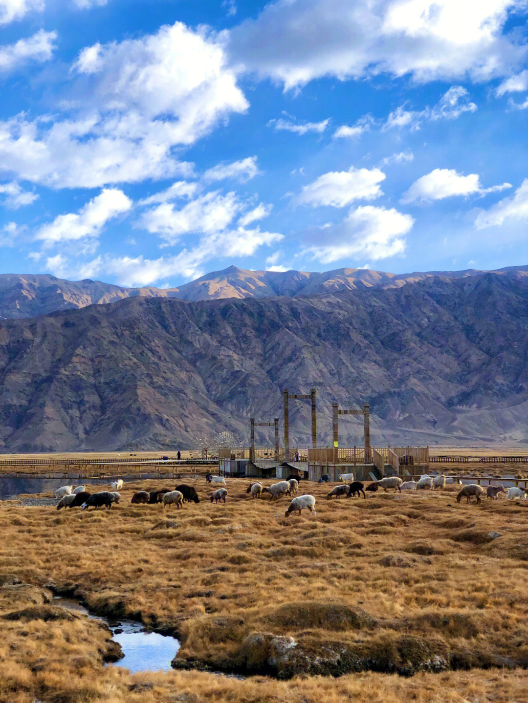 的最美的风景在路上位于新疆塔县的帕米尔高原,平均海拔在4500米以上