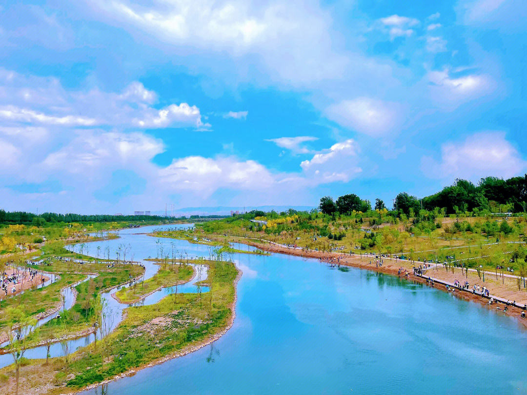 太原汾河四期湿地公园图片