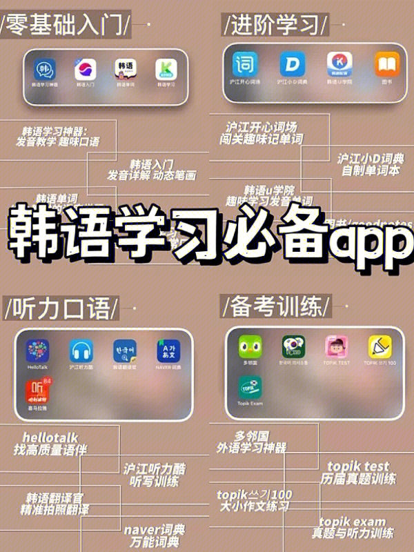 韩语人05入门到精通越学越上头的学习app