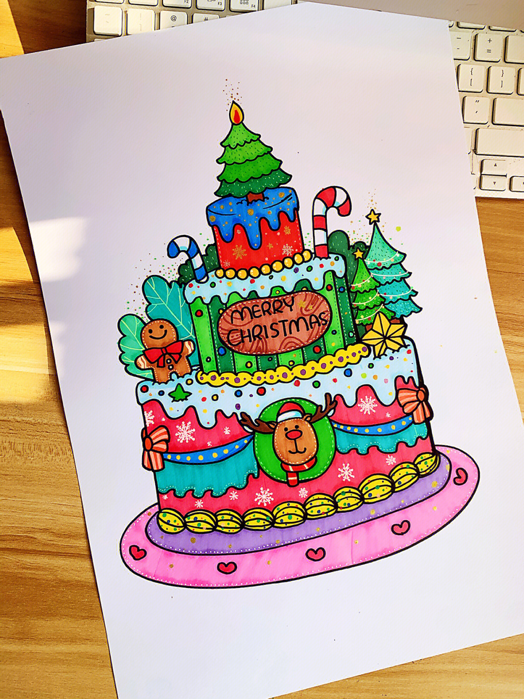 生日蛋糕绘画大全图片
