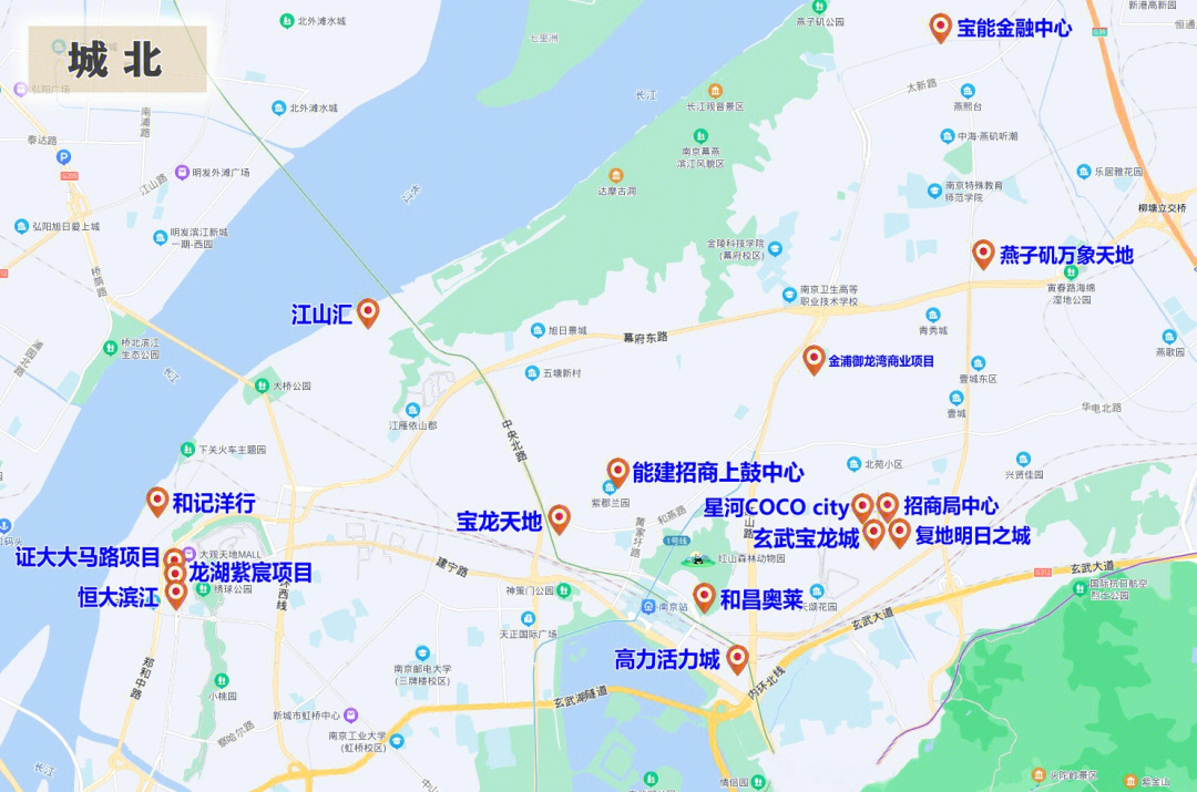 南京栖霞区燕子矶地图图片