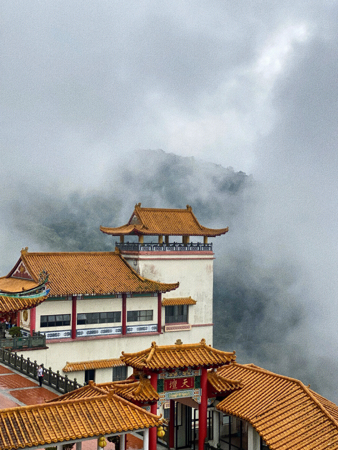 漳州港半山云顶的全景图片