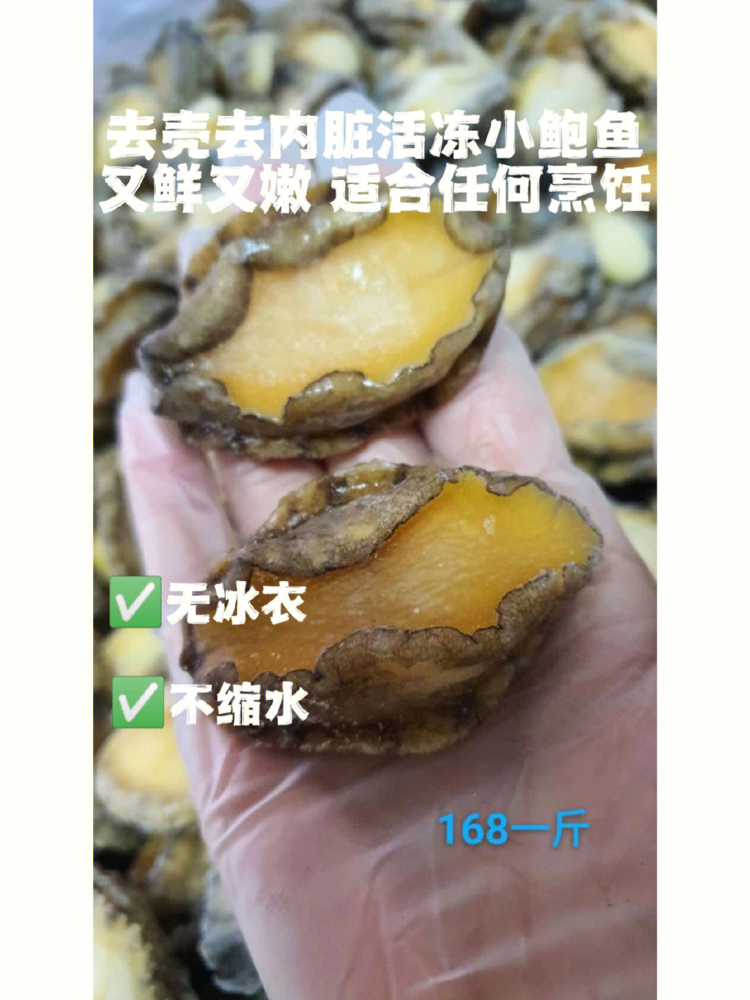 太哇塞的单冻鲍鱼肉家庭餐桌必备60