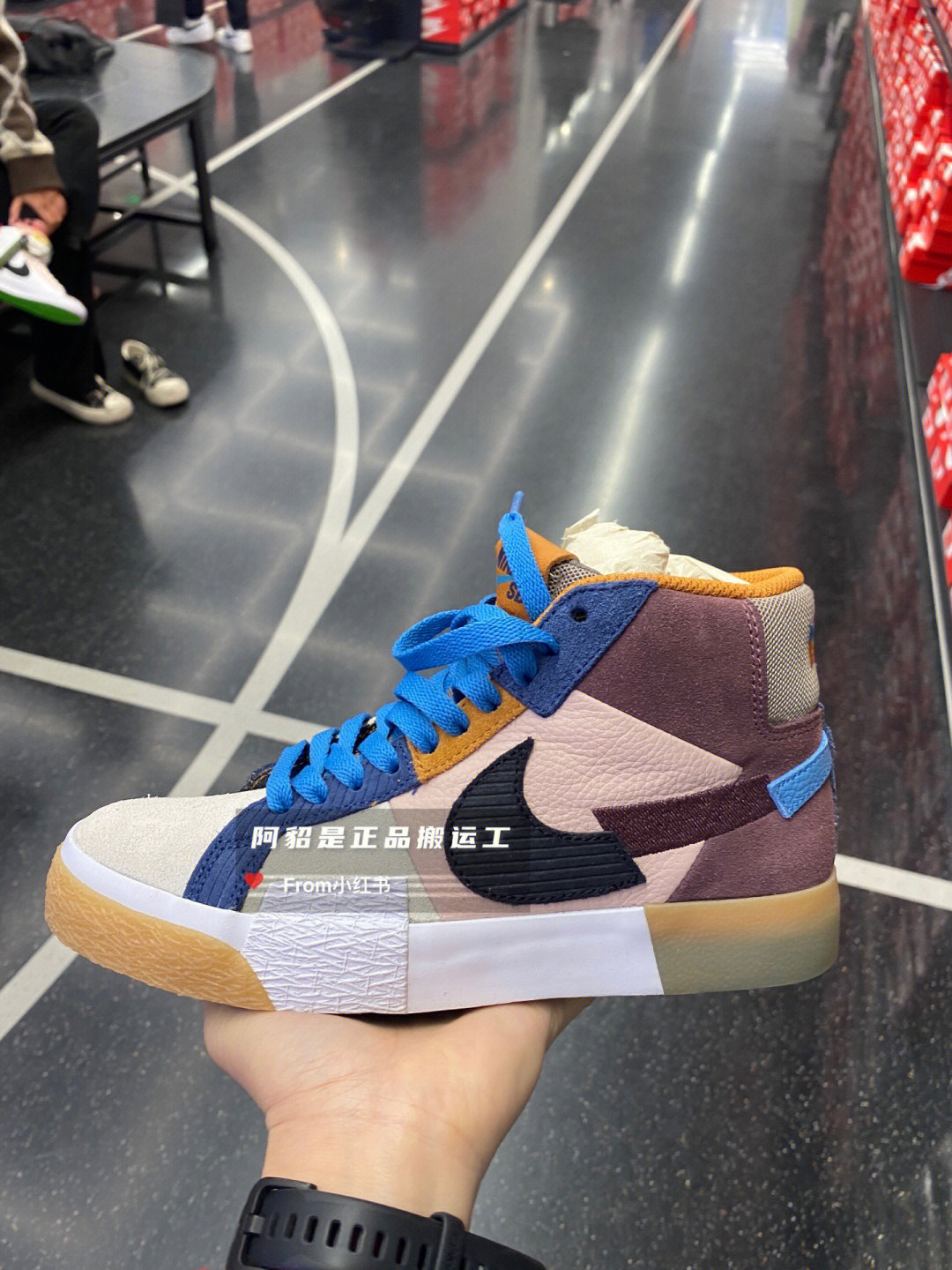 nike耐克开拓者高帮断勾板鞋266466966到手