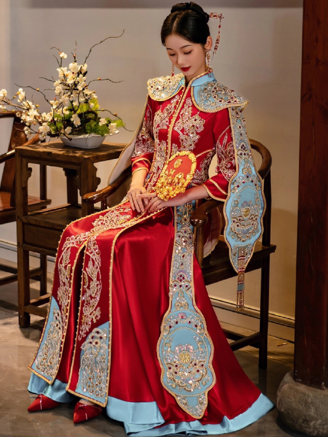 结婚穿的中式礼服叫啥图片