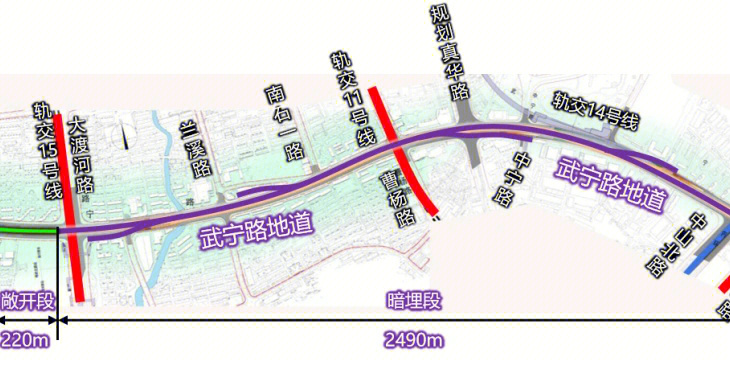 武宁路快速改建工程预计年底结构贯通