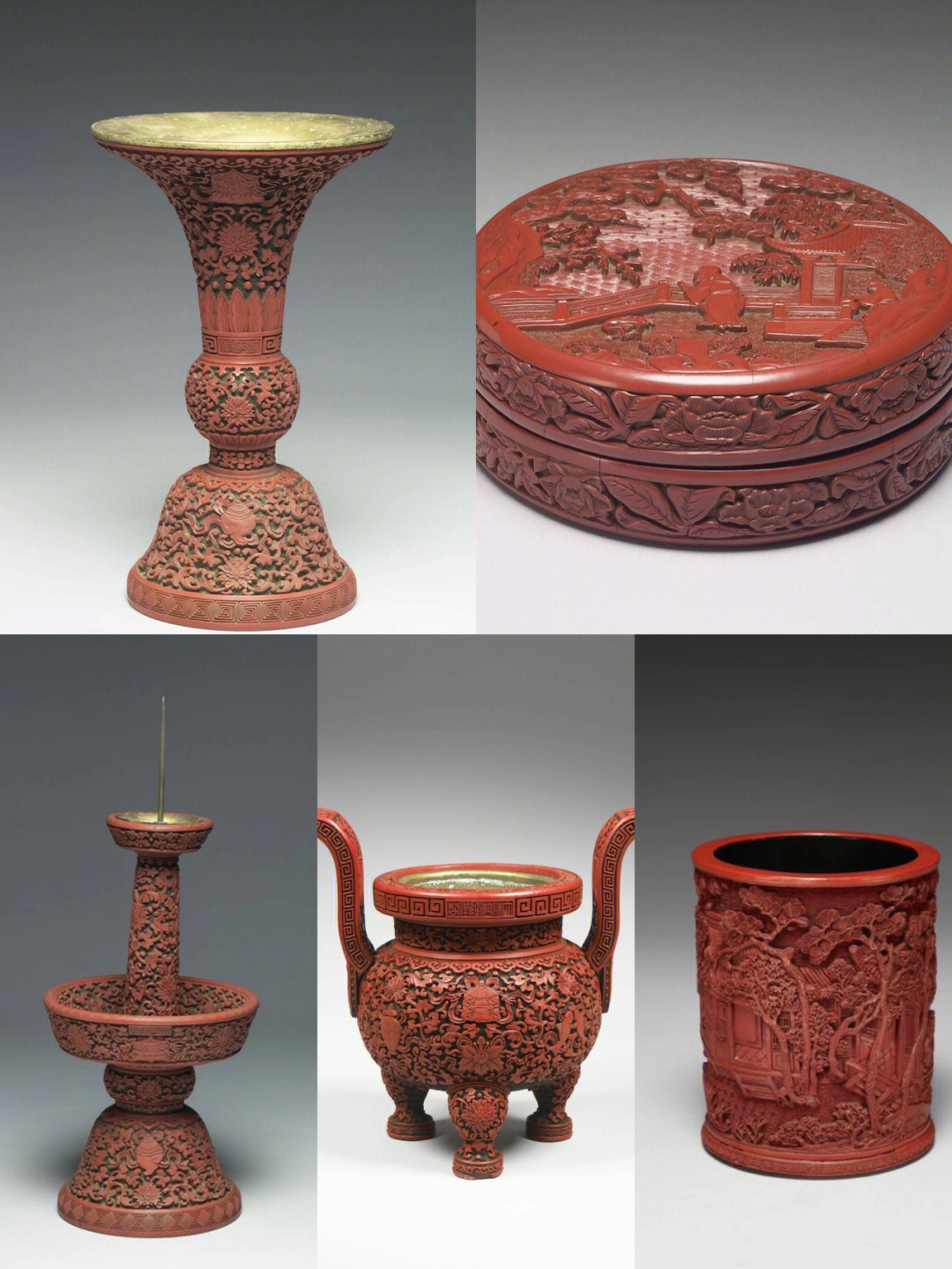 传统文化工艺故宫收藏剔红漆器文物之美