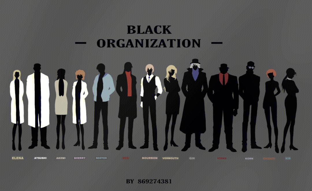黑衣组织成员 名单图片