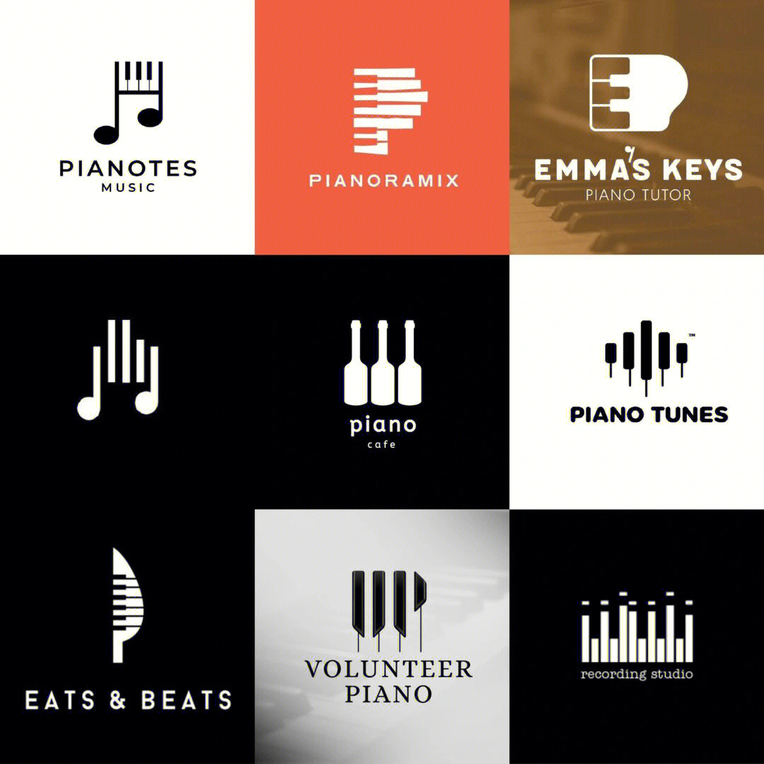 钢琴创意logo可以是什么样的呢