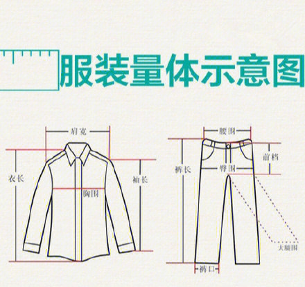 量尺寸参照图图片