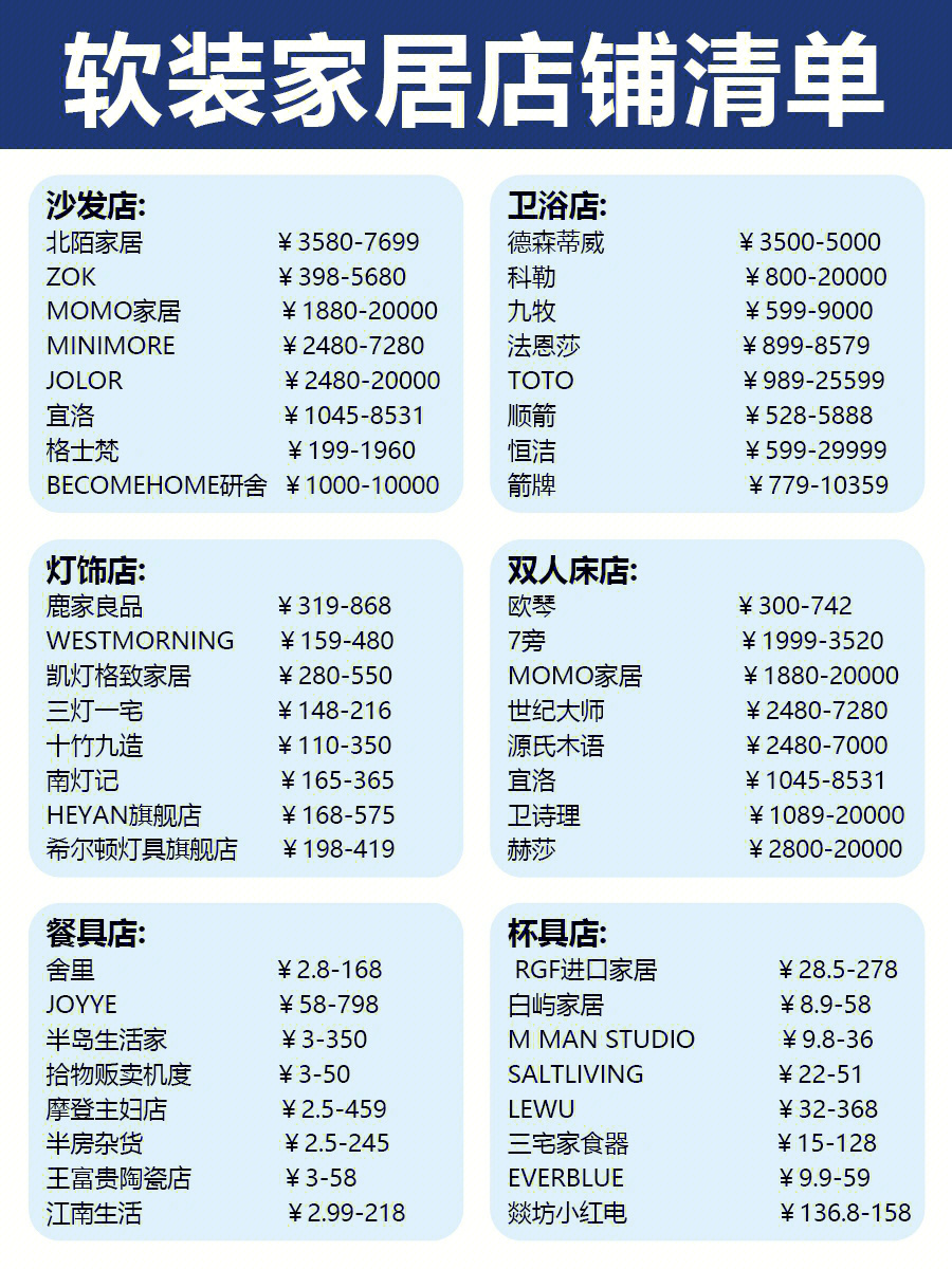 618不能错过软装家居店铺清单08分享