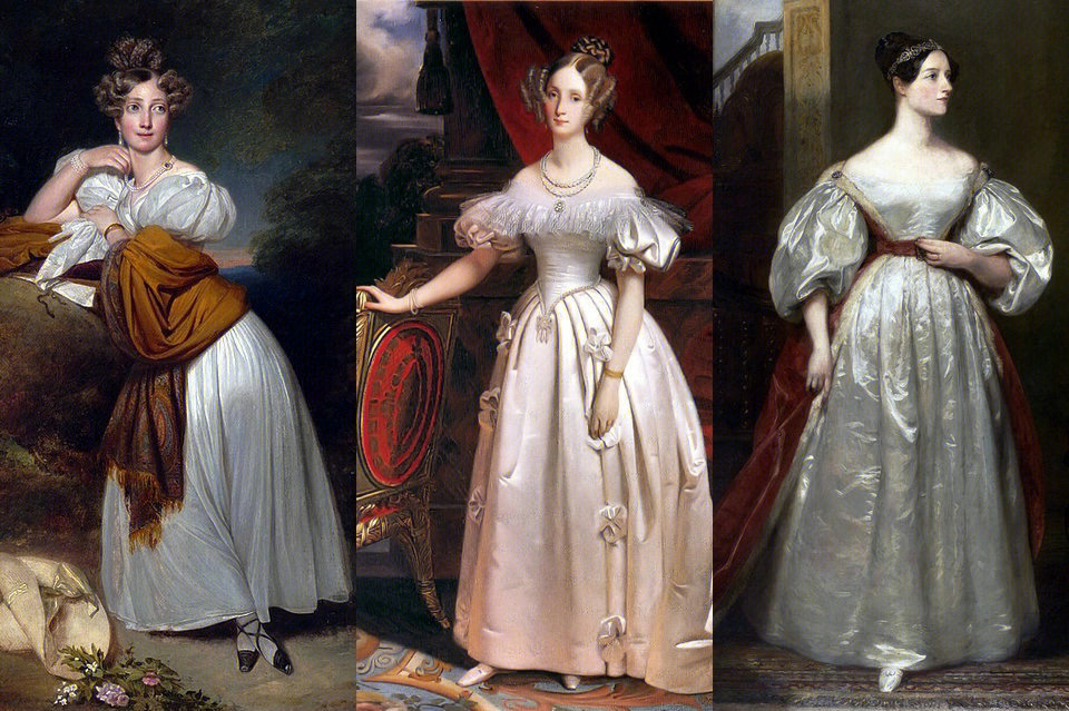 1840s浪漫主义风格时期服装特点分析