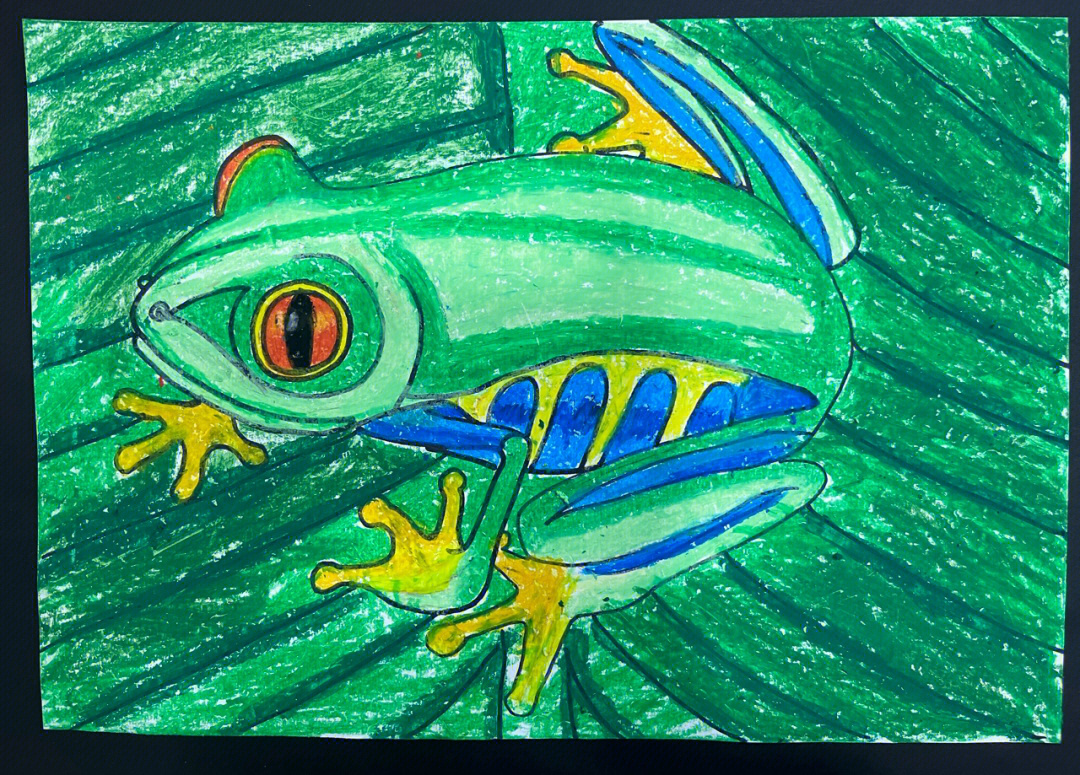 树蛙拟人图片