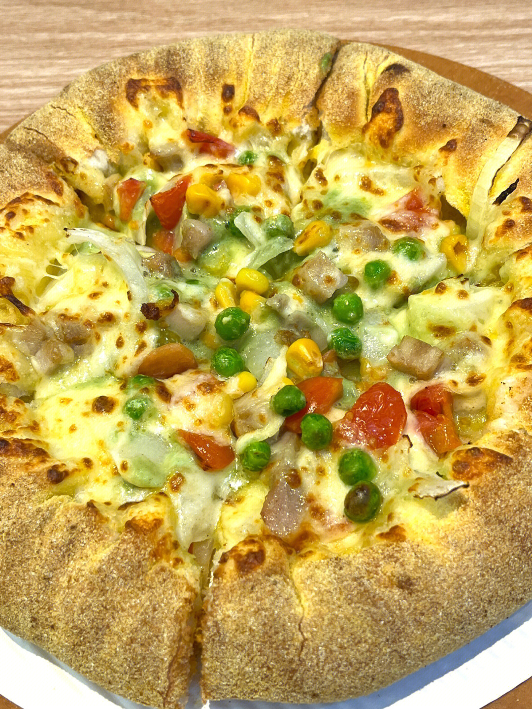达美乐新品泰式绿咖喱鸡肉披萨