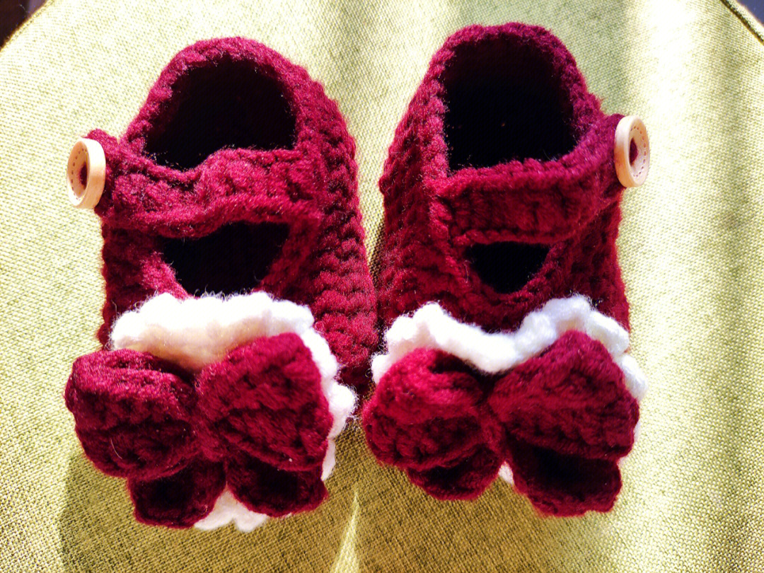婴儿鞋的织法图解步骤图片