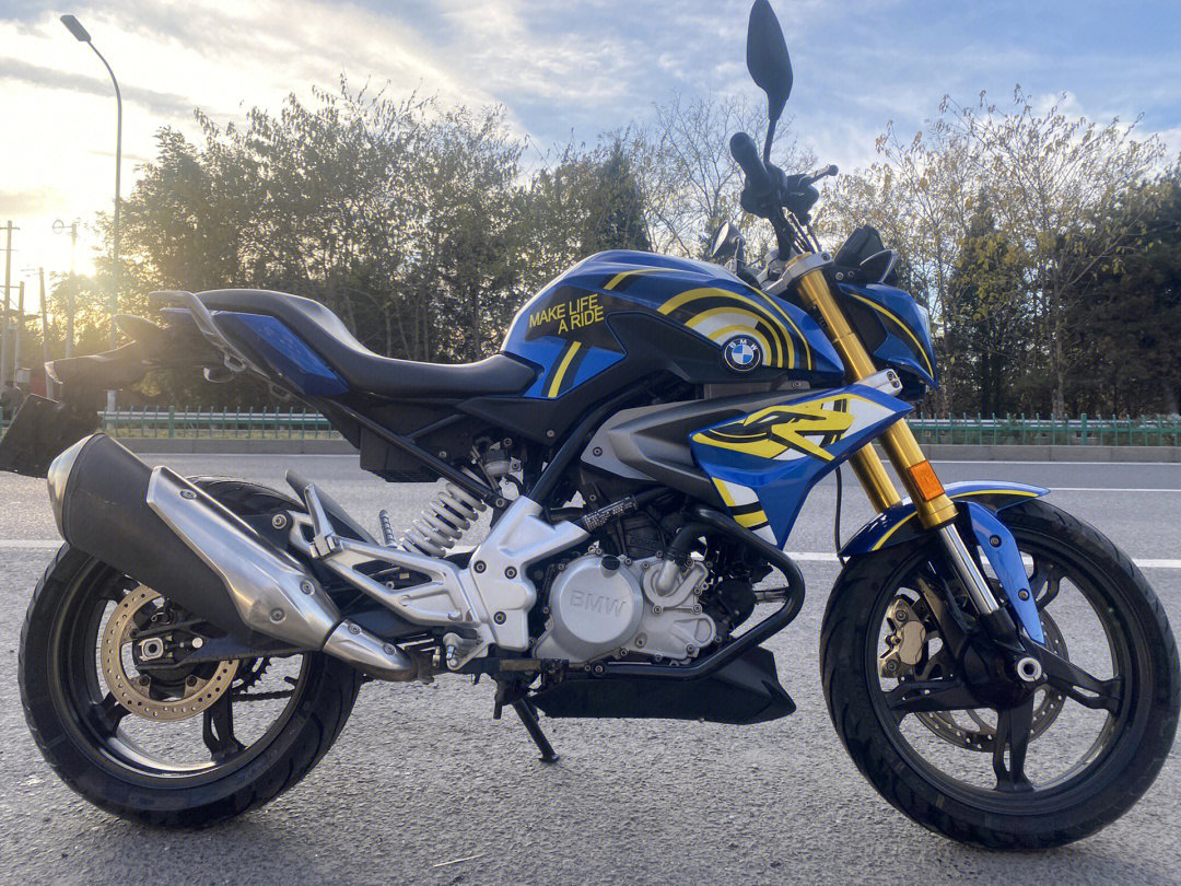 宝马g310r#街车#摩托车 宝马310r,2018年登记,公户实表10800