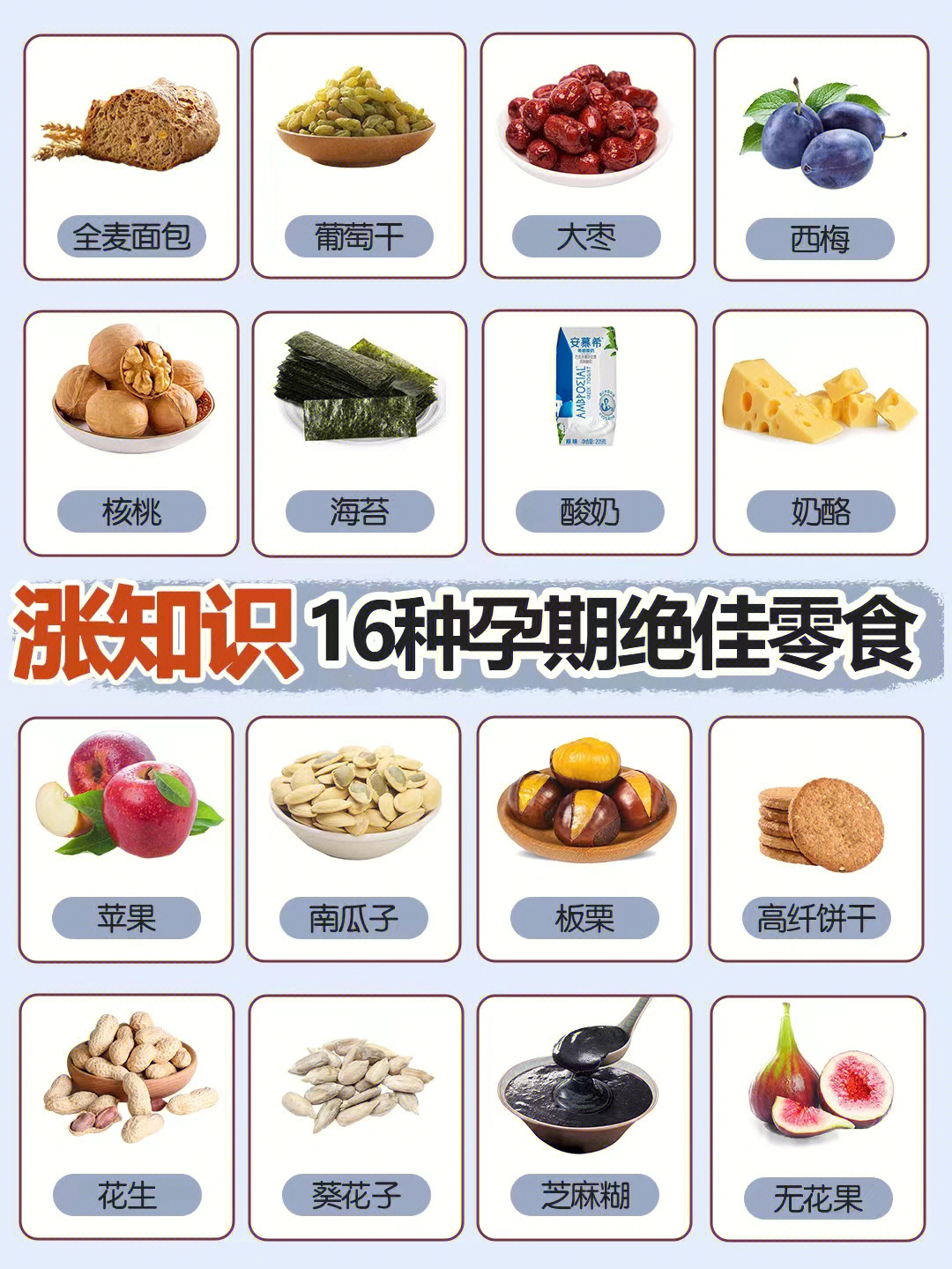 零食清单列表100种图片图片