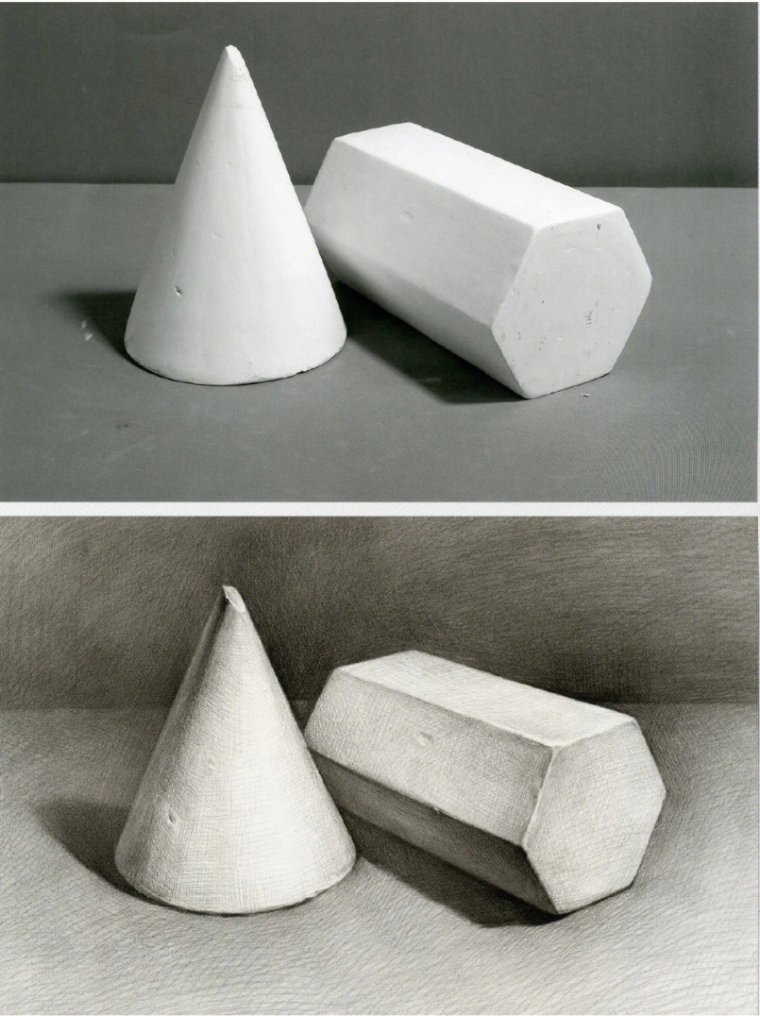 石膏几何体两个图片