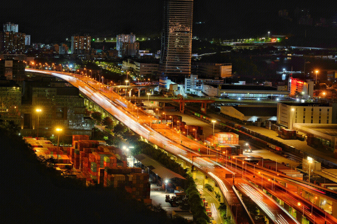 深圳夜景盐田港