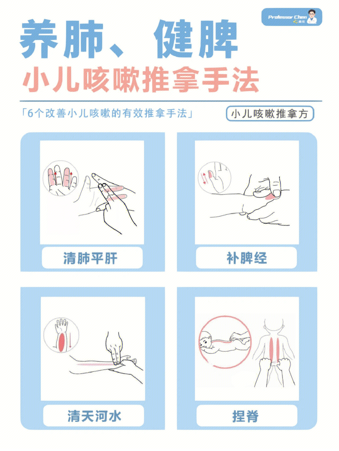 宝宝推拿治感冒图解图片