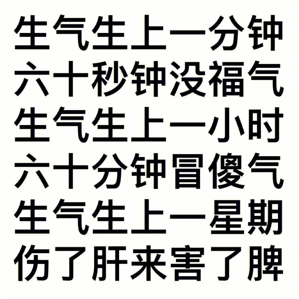 说说看你们很生气的时候都是怎么调节的呢?