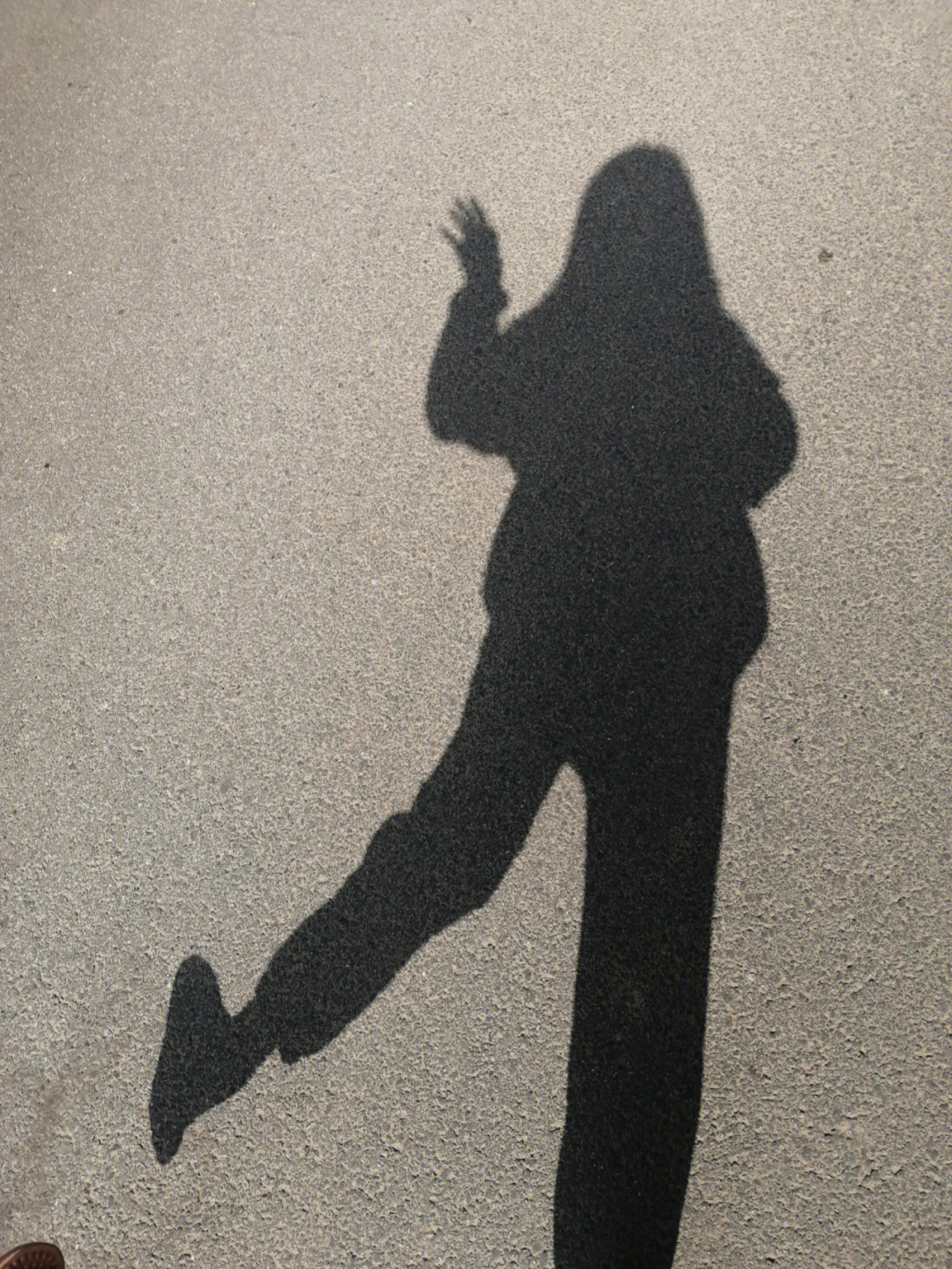 影子一个人拍照姿势图片