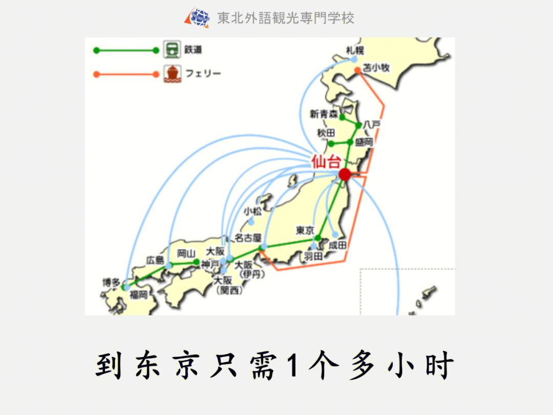 日本福岛距离仙台图片