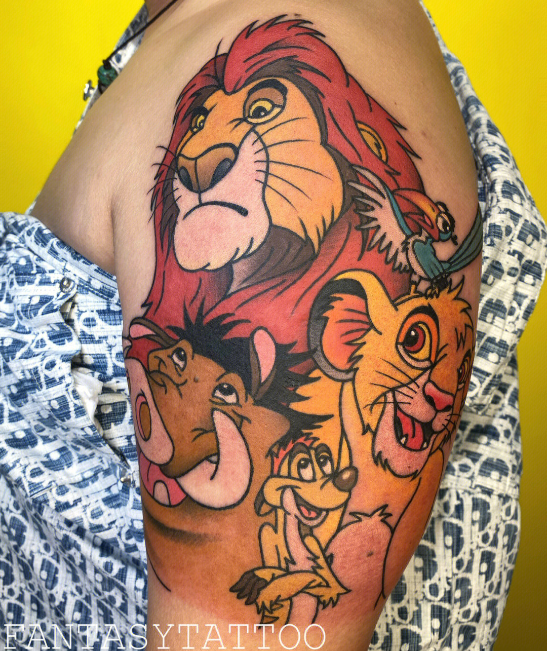 狮子王辛巴纹身手稿图片