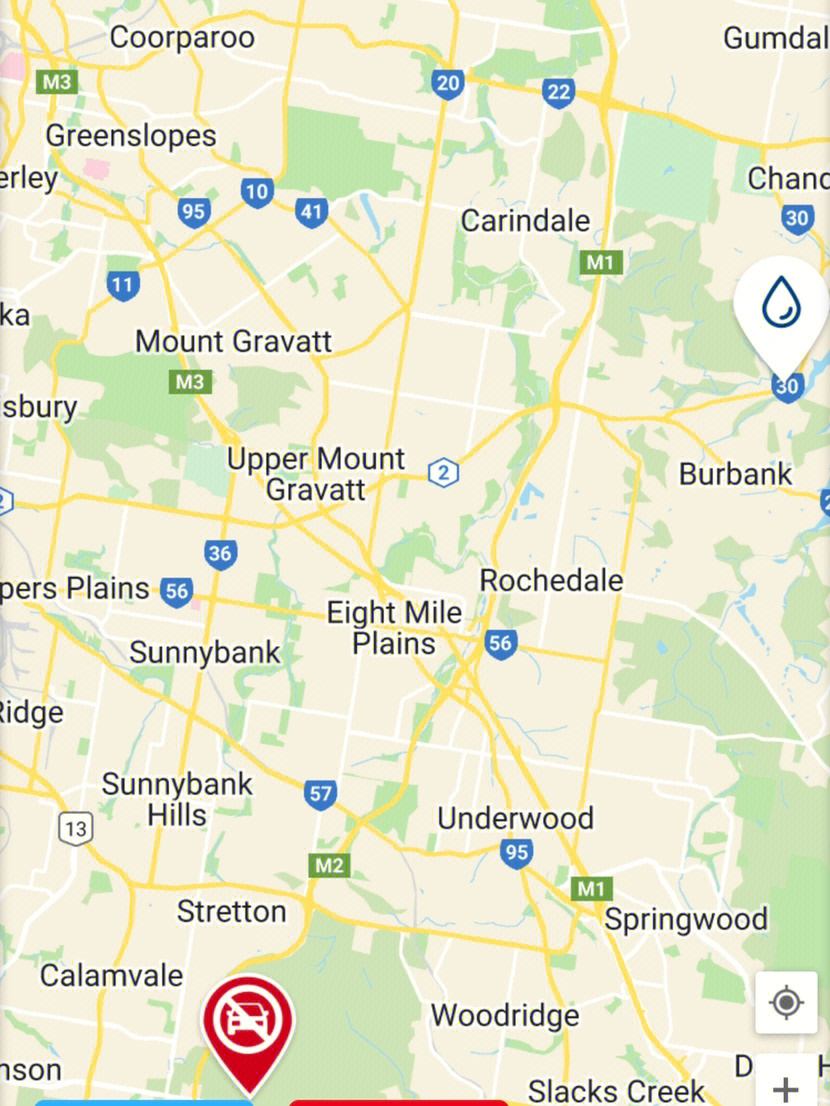 昆士兰州布里斯班地图图片