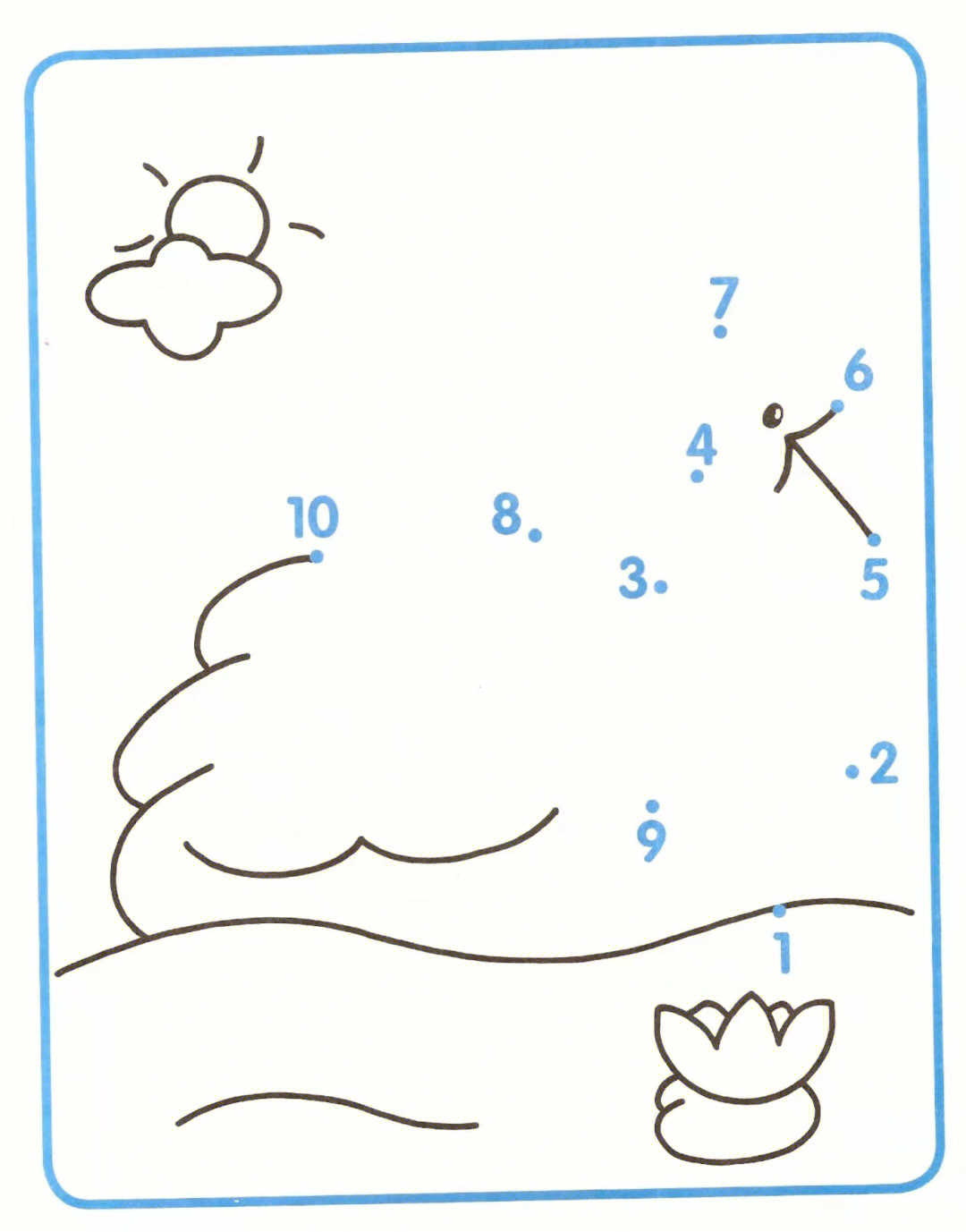 数学区数字连一连素材可打印