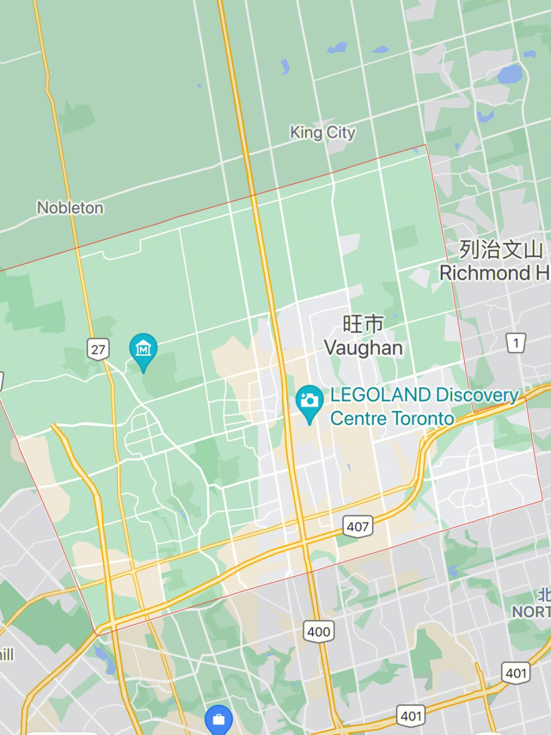 多伦多市中心地图图片