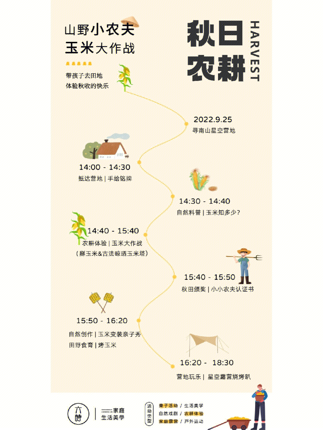 六时活动西安亲子秋日丰收节玉米大作战