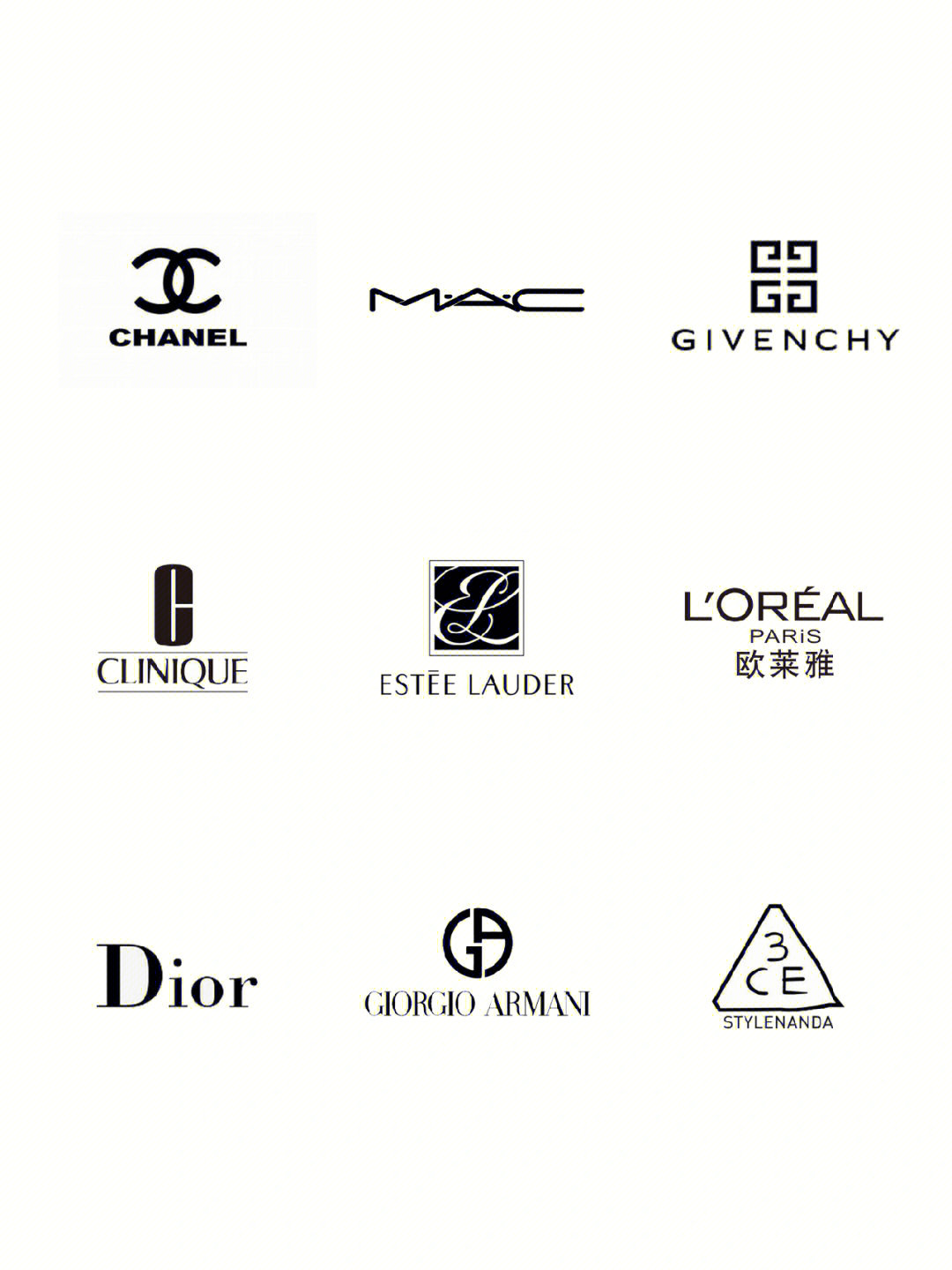 素材来源于网络灵感参考 请勿商#logo设计#化妆品#品牌logo